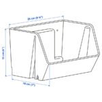 FODERTRÅG Organiser for desk/wall, grey-blue, 25x18x15 cm - Image 7