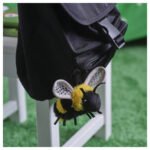 SKOGSDUVA Soft toy, mini-bumblebee/black yellow, 8 cm - Image 4