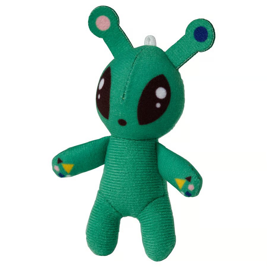 659-1 aftonsparv-soft-toy-mini-alien-green AFTONSPARV Soft toy, mini-alien/green, 10 cm - Image 1