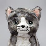 LILLEPLUTT Soft toy, cat grey/white - Image 6