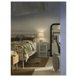 BLIDVÄDER Table lamp, off-white ceramic/beige, 50 cm - Image 2