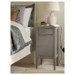 BLIDVÄDER Table lamp, off-white ceramic/beige, 50 cm - Image 3