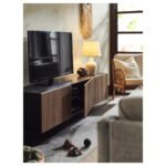 BLIDVÄDER Table lamp, off-white ceramic/beige, 50 cm - Image 8