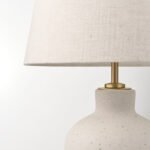 BLIDVÄDER Table lamp, off-white ceramic/beige, 50 cm - Image 9