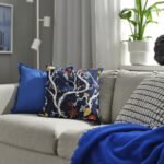 REVFINGERÖRT Cushion cover, dark blue/multicolour, 50x50 cm - Image 2