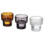 LADUSVALA Tealight holder, mixed colours, 5.5 cm