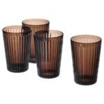 VARDAGEN Glass, brown, 31 cl