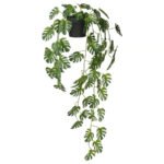 FEJKA Artificial potted plant, in/outdoor hanging/Monstera, 9 cm