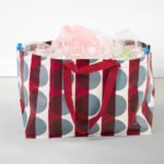 GÖRSNYGG Carrier bag, large, red blue/patterned, 57x37x39 cm/71 l - Image 2