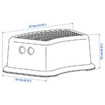 FÖRSIKTIG Children's stool, white/turquoise - Image 5