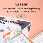 Deli White Pencil Eraser Dust Free - Image 5