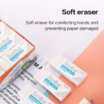 Deli White Pencil Eraser Dust Free - Image 7