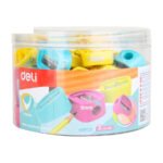 Deli Pencil Sharpener Assorted Colors - Image 3
