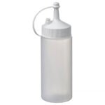 GRILLTIDER Squeeze bottle, white/transparent, 200 ml