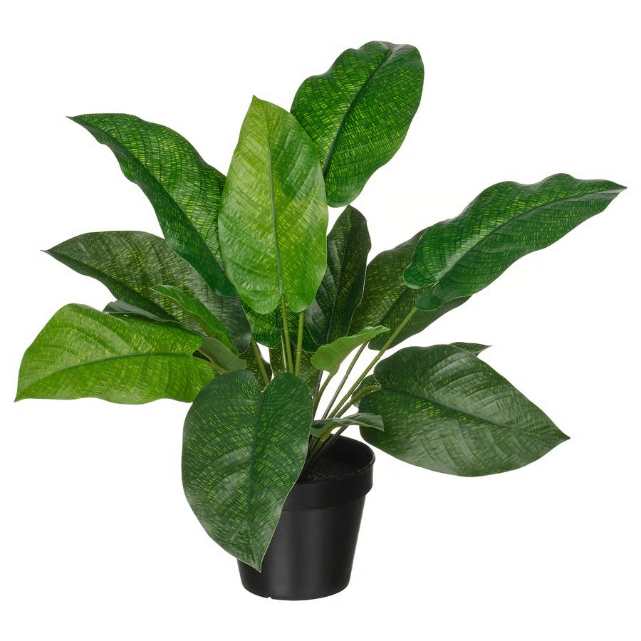 732-1 fejka-artificial-potted-plant-in-outdoor-calathea FEJKA Artificial potted plant, in/outdoor calathea, 12 cm - Image 1