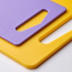 BERGTUNGA Chopping board, set of 2, bright yellow/lilac - Image 2
