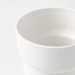 FÖRENLIG Plant pot, in/outdoor white, 12 cm - Image 5