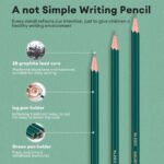 Deli Non-Toxic 2B Graphite Pencils 12pcs - Image 3