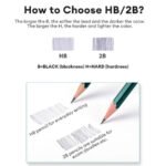 Deli Non-Toxic 2B Graphite Pencils 12pcs - Image 5