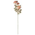 SMYCKA Artificial flower, in/outdoor/Rose golden-brown, 63 cm
