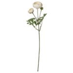 SMYCKA Artificial flower, in/outdoor Ranunculus/white, 52 cm