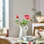 SMYCKA Artificial flower, in/outdoor Ranunculus/dark pink, 52 cm - Image 2