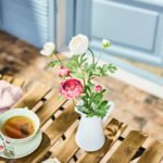 SMYCKA Artificial flower, in/outdoor Ranunculus/dark pink, 52 cm - Image 3