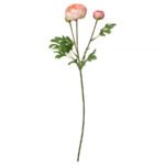 SMYCKA Artificial flower, in/outdoor Ranunculus/pink, 52 cm