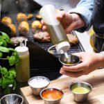 GRILLTIDER Squeeze bottle, white/transparent, 330 ml - Image 2