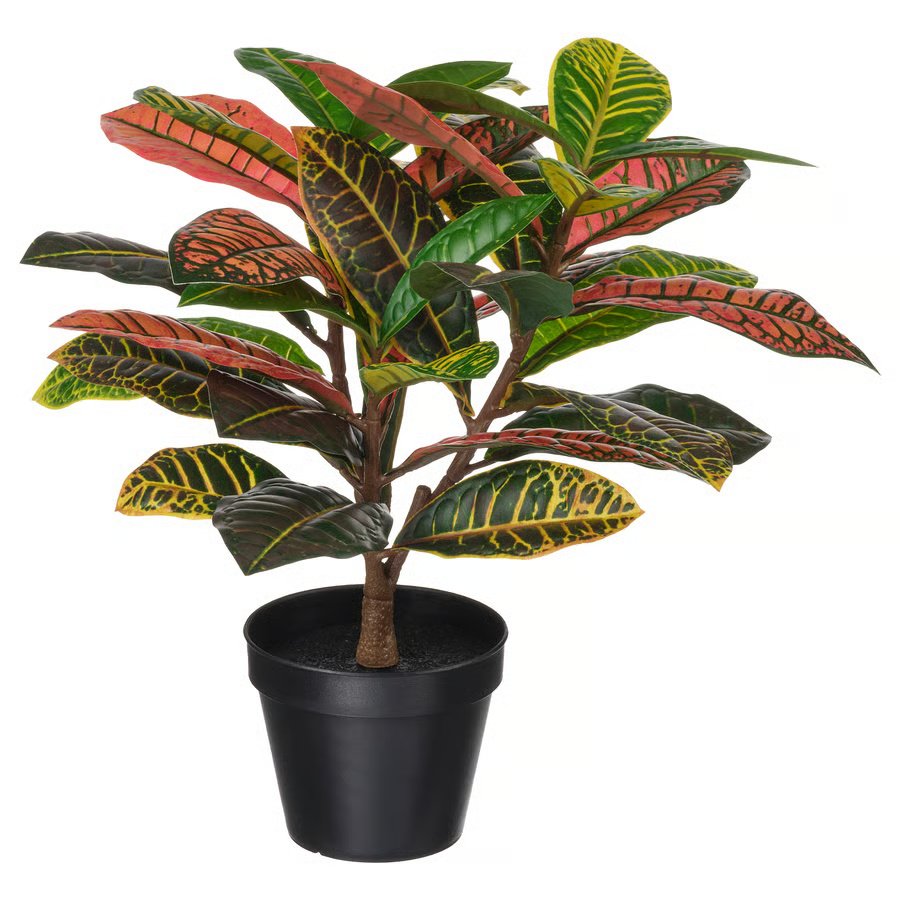 796-1 fejka-artificial-potted-plant-in-outdoor-croton FEJKA Artificial potted plant, in/outdoor Croton, 12 cm - Image 1