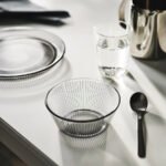 HAVSGÄDDA Bowl, stripe pattern/grey, 12 cm - Image 2