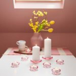 BLADFÅGEL Tealight holder, pink, 3 cm - Image 4