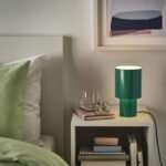 SPETSBOJ Table lamp, dimmable/green, 22 cm - Image 2