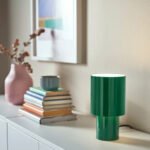 SPETSBOJ Table lamp, dimmable/green, 22 cm - Image 3