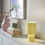 SPETSBOJ Table lamp, dimmable/yellow, 22 cm - Image 3