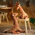 SANDLÖPARE Soft toy, giraffe calf/brown, 45 cm - Image 4
