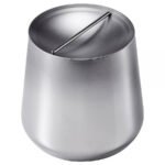 AFTONHAJ Jar with lid, stainless steel, 1.5 l