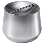 AFTONHAJ Jar with lid, stainless steel, 0.6 l