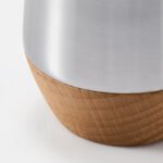 AFTONHAJ Salt/pepper shaker, set of 2, stainless steel beech/walnut, 8.5 cm - Image 4
