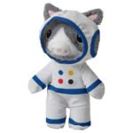 AFTONSPARV Soft toy with astronaut suit, cat, 28 cm