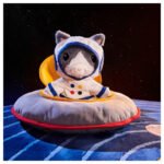 AFTONSPARV Soft toy with astronaut suit, cat, 28 cm - Image 8