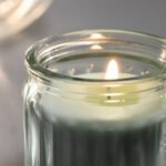 HÖKGÖK Scented candle in glass, Apple light green, 12 hr - Image 4