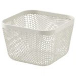 IKEA 365+ Food storage basket, metal/white, 14x14x10 cm