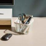 IKEA 365+ Food storage basket, metal/white, 14x14x10 cm - Image 7
