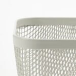 IKEA 365+ Food storage basket, metal/white, 14x14x10 cm - Image 8