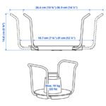 UPPDATERA Plate holder, anthracite, 19-31 cm - Image 7