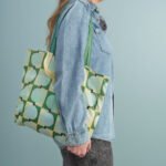SKYNKE Carrier bag, pale yellow/multicolour, 45x36 cm - Image 3