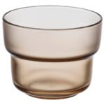 OLIVTRAST Glass, light brown, 29 cl