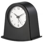 KÄRRSÅNGARE Alarm clock, black, 11x7x11 cm