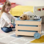 FLISAT Toy storage with wheels, 38x43x29 cm - Image 4